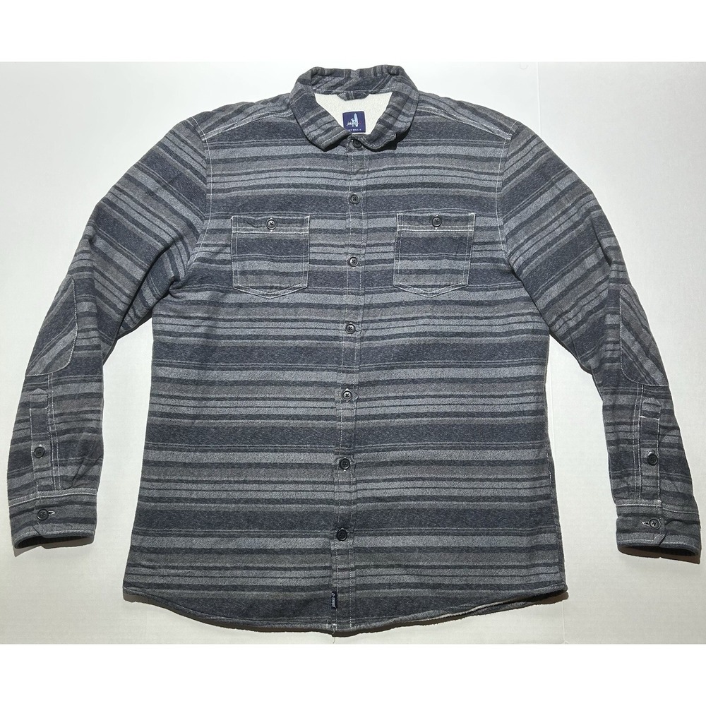 Johnnie-O Worth Fleece Shirt Jacket Button Down Sherpa Mens Size Large